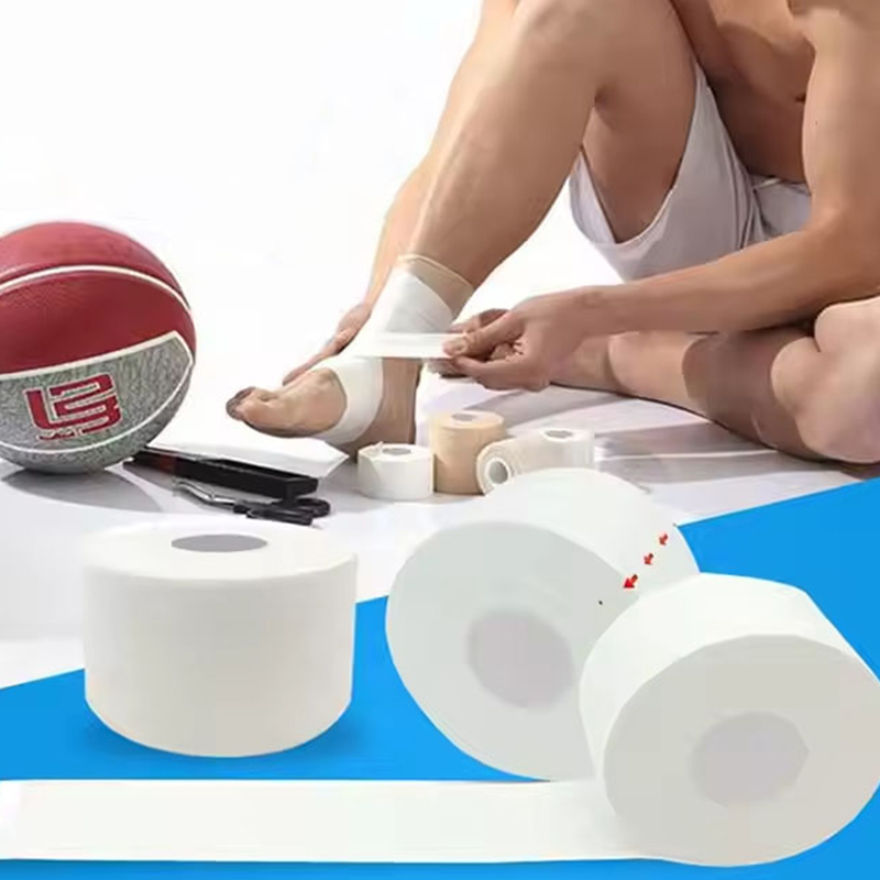 শ্বাসযোগ্য নমনীয় ফ্যাব্রিক স্ট্র্যাপিং স্পোর্ট টেপ