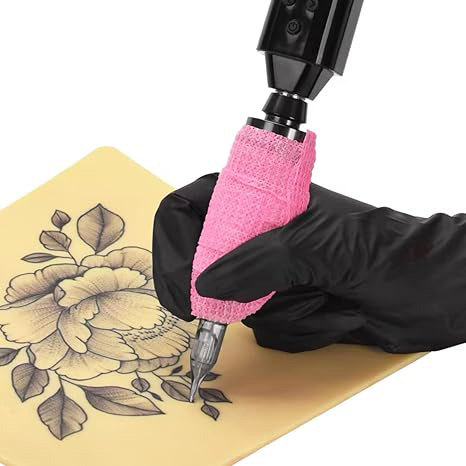 ট্যাটু গ্রিপ সমন্বিত ব্যান্ডেজ স্ব-অনুগত মোড়ানো